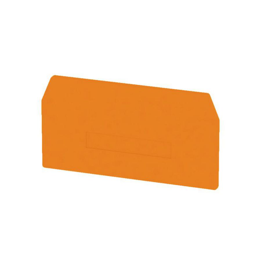 Afsluit- eindplaat oranje h:82.2mm b:3mm V-0, VVE=20