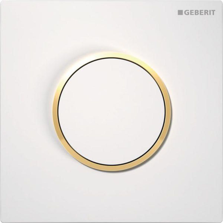 Onderdeel plaat pneumatisch type 10 ROUND wit/verguld/wit