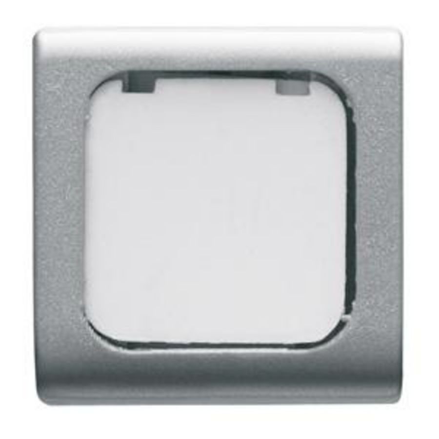 INTERCHANGEABLE BUTTON KEY-22X22mm-WITH LABEL-TITANIUM VVE=4