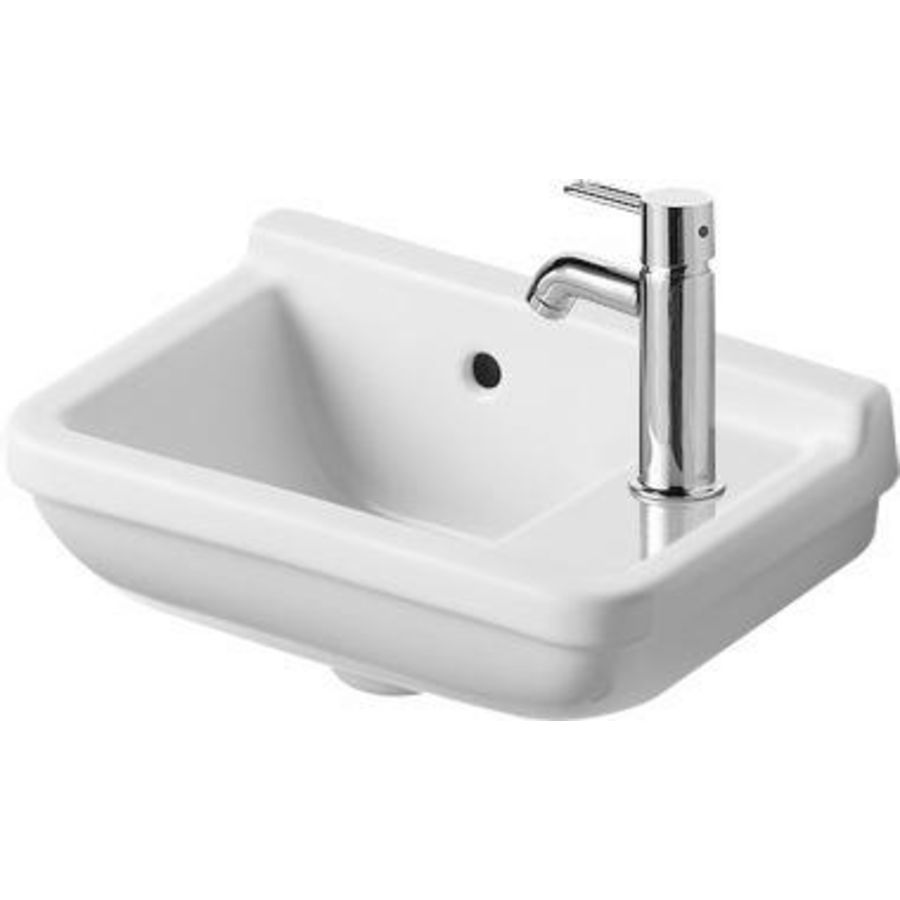 STARCK 3 #075140 fontein 400mm wit met kraangat met overloop