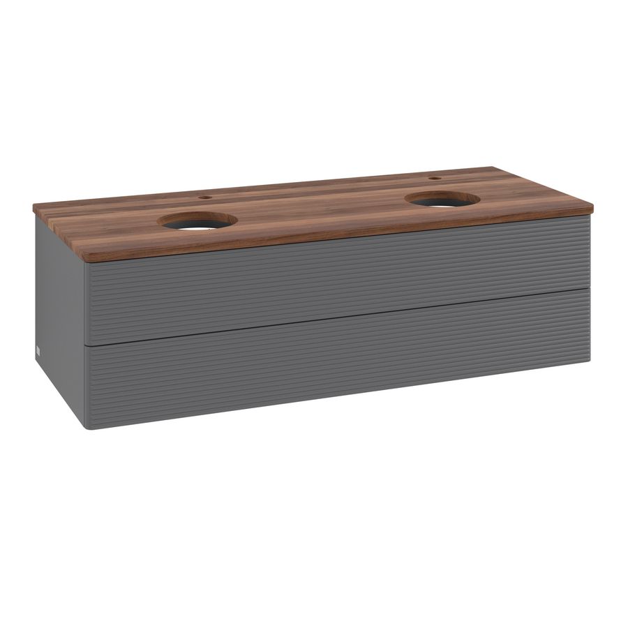 Wastafelonderkast Antao 1200x360x500mm Antr. Matt Lacquer K24152GK