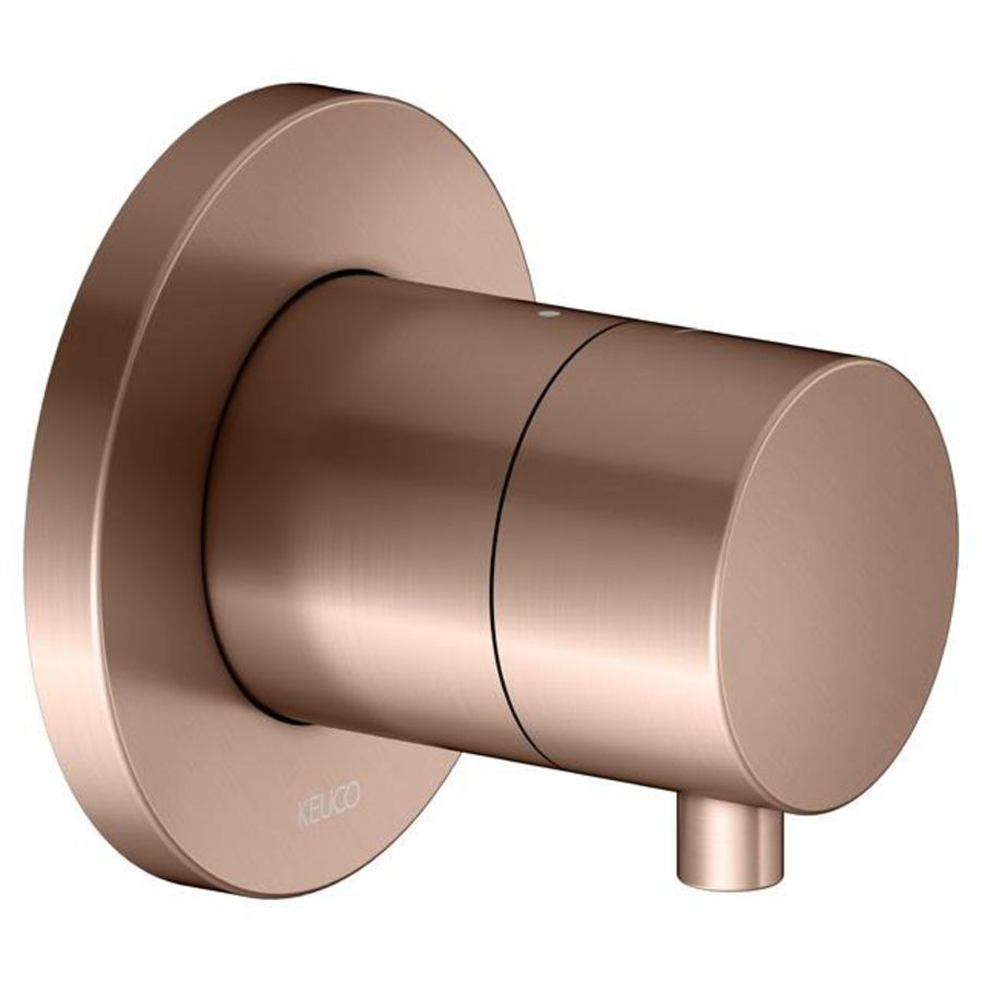 Stopkraan DN15 IXMO Comfort/rozet rond /rood goud geborsteld