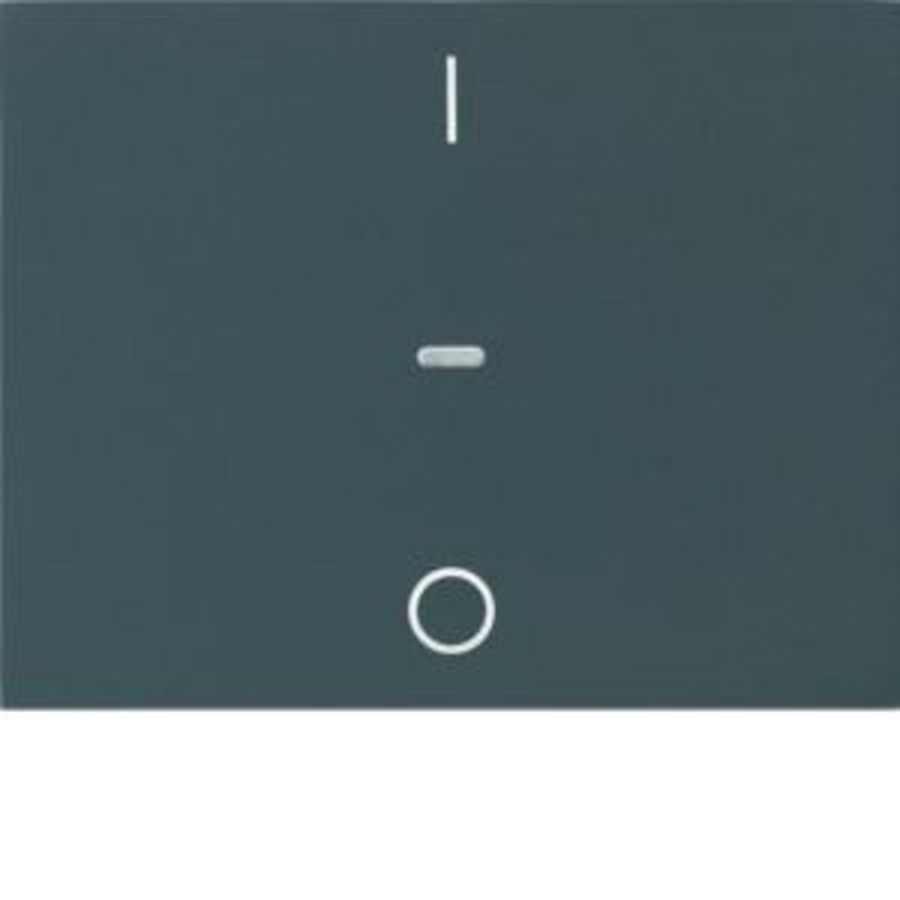 Drukknopmodule afdekking 1-v I/O berker K.1 antraciet