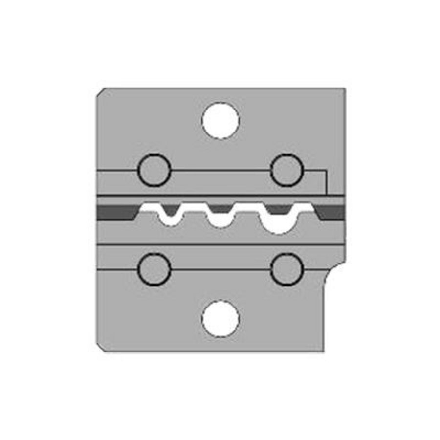 Matrijs voor krimpmachines perskabelschoenen 0,75-2,5mm²