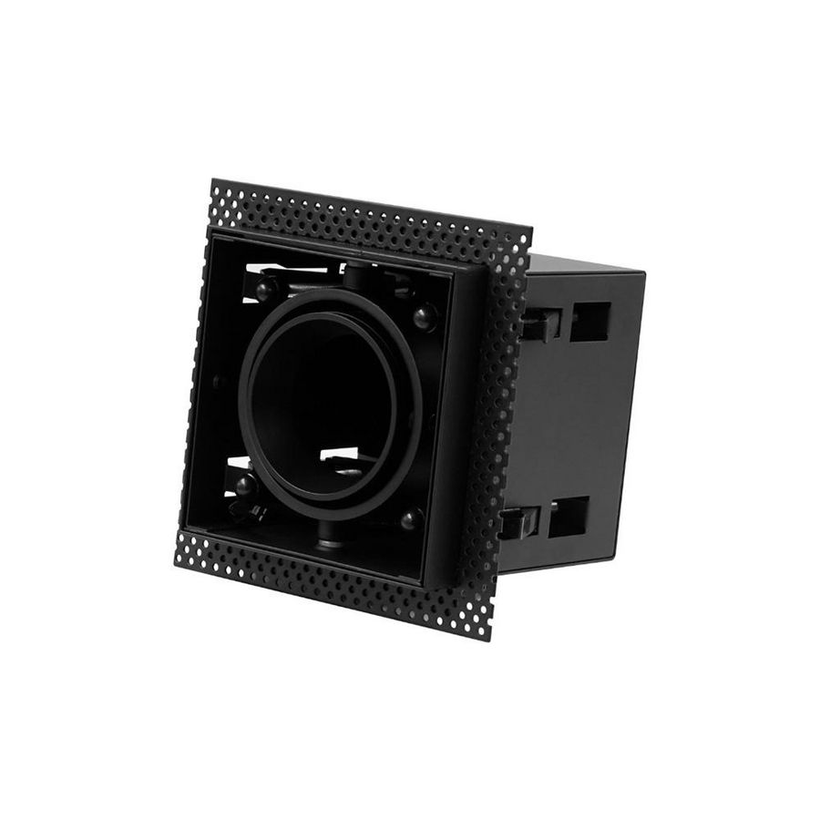 Inbouw/trimless armatuur 1x 50mm verstelbaar zwart