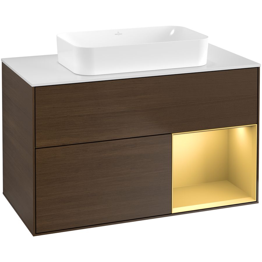 Wastafelonderkast Finion 1000x603x501mm W.Veneer F661HFGN