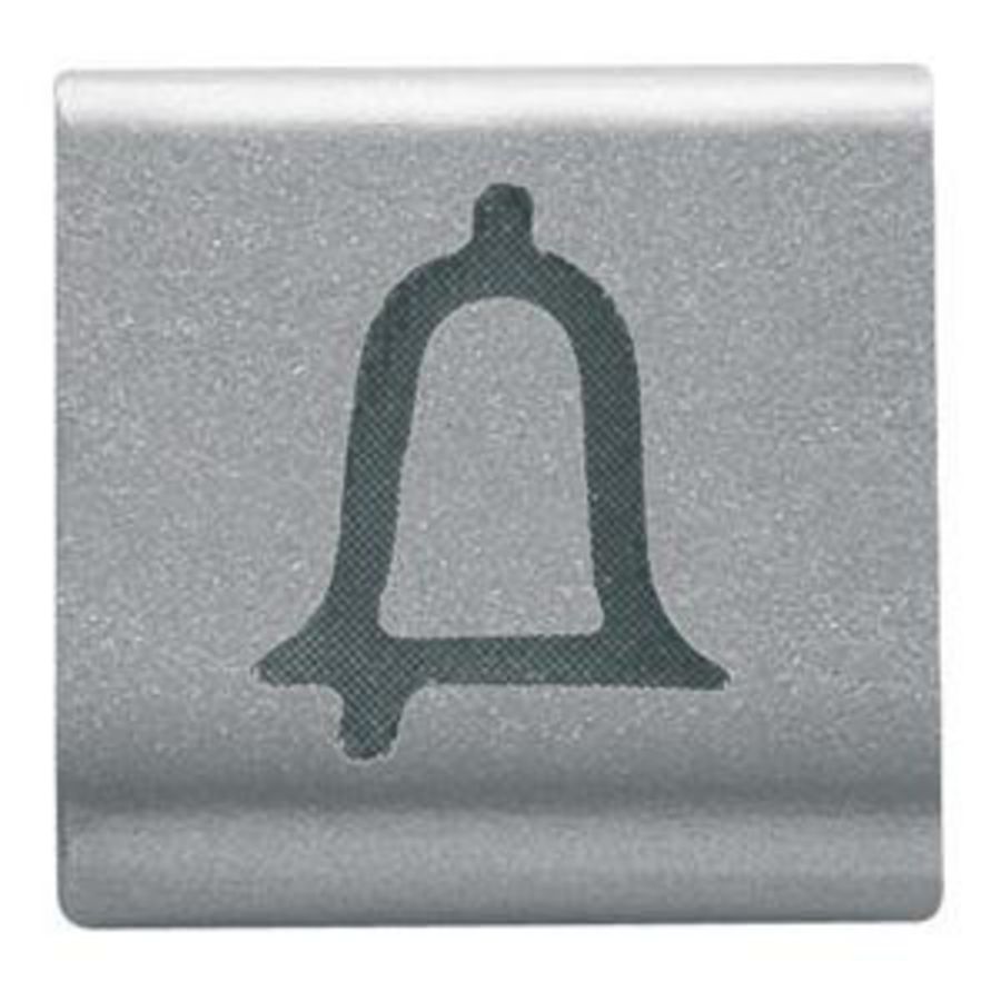 UITWISSELBARE DRUKKNOP-22 X 22 mm-BEL-TITANIUM-CHORU VVE=4