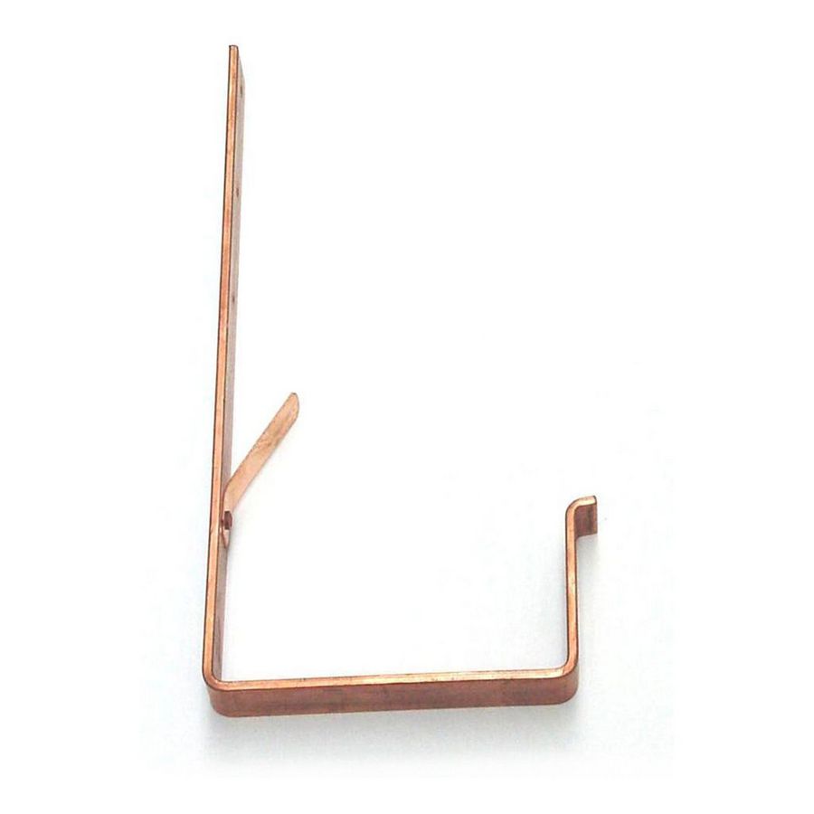 Bakgootbeugel B333 koper J-model/rechte staart metlip 30x5mm