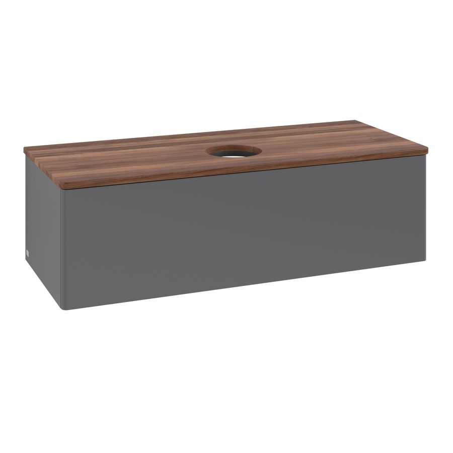 Wastafelonderkast Antao 1200x360x500mm Antr. Matt Lacquer K32012GK
