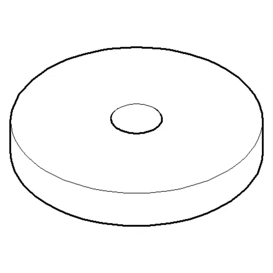 Rozet 50x9,5mm Messing gebors. (23kt Goud)