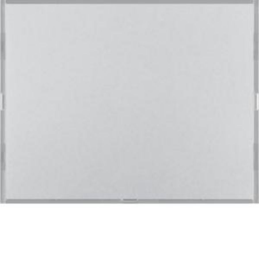 Drukknop opzetmodule 1-v tekstv. berker K aluminium