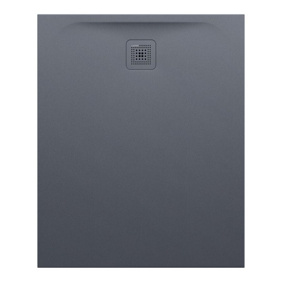 Douchevloer 1100x900mm rechthoekig antraciet Marbond composiet afvoer aan  zijde