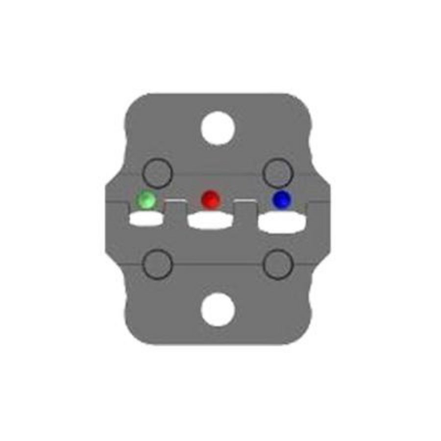 Matrijs voor krimpmachines perskabelschoenen 0,25-2,5mm²