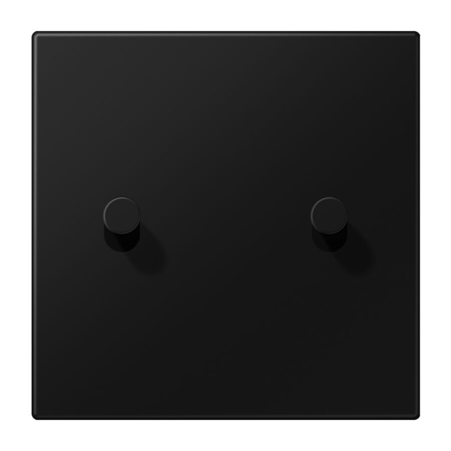 Afdekking LS1912 zwart mat 1v 2x hevel kegel