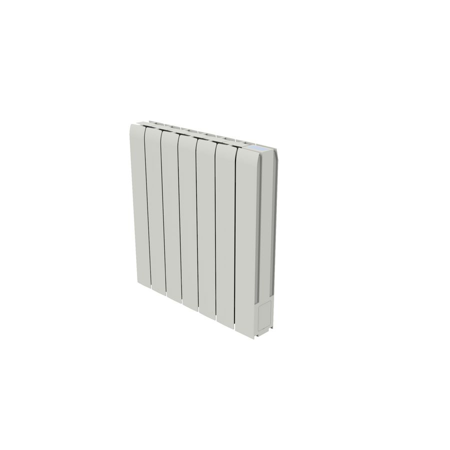 Elektr. radiator oliegevuld LAGO wit 820x580mm 1500W incl. geïnt. klokthermostaat