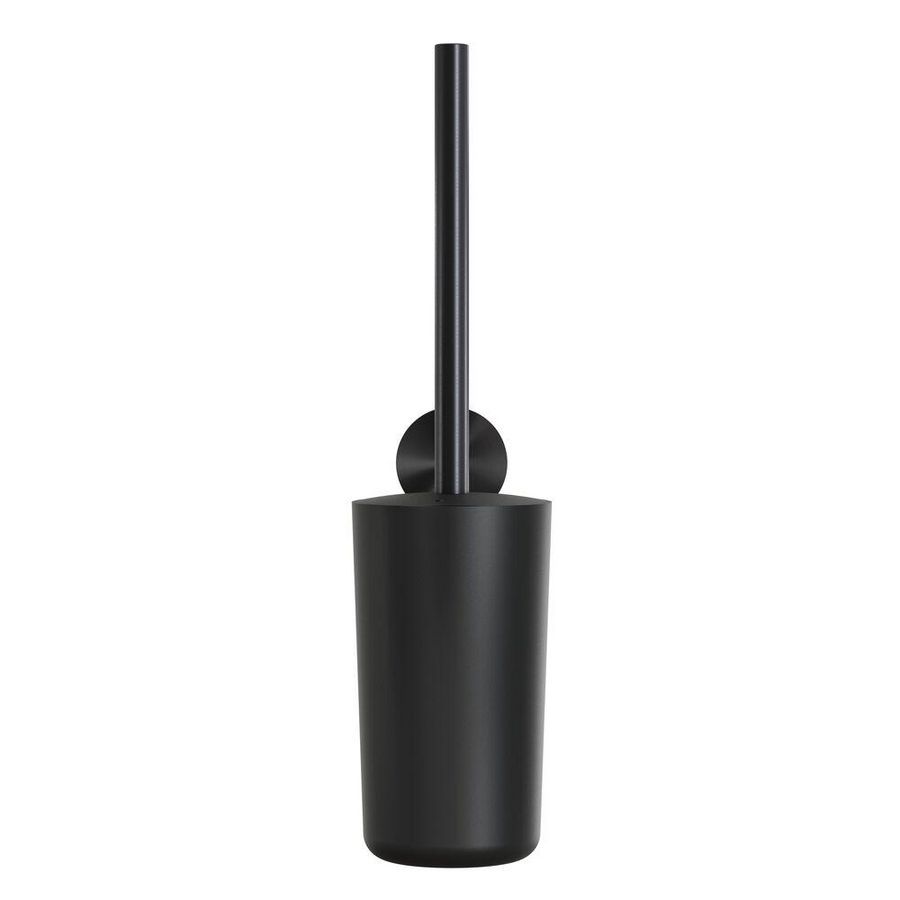 Closetborstelgarnituur wandmodel metal black OPAL