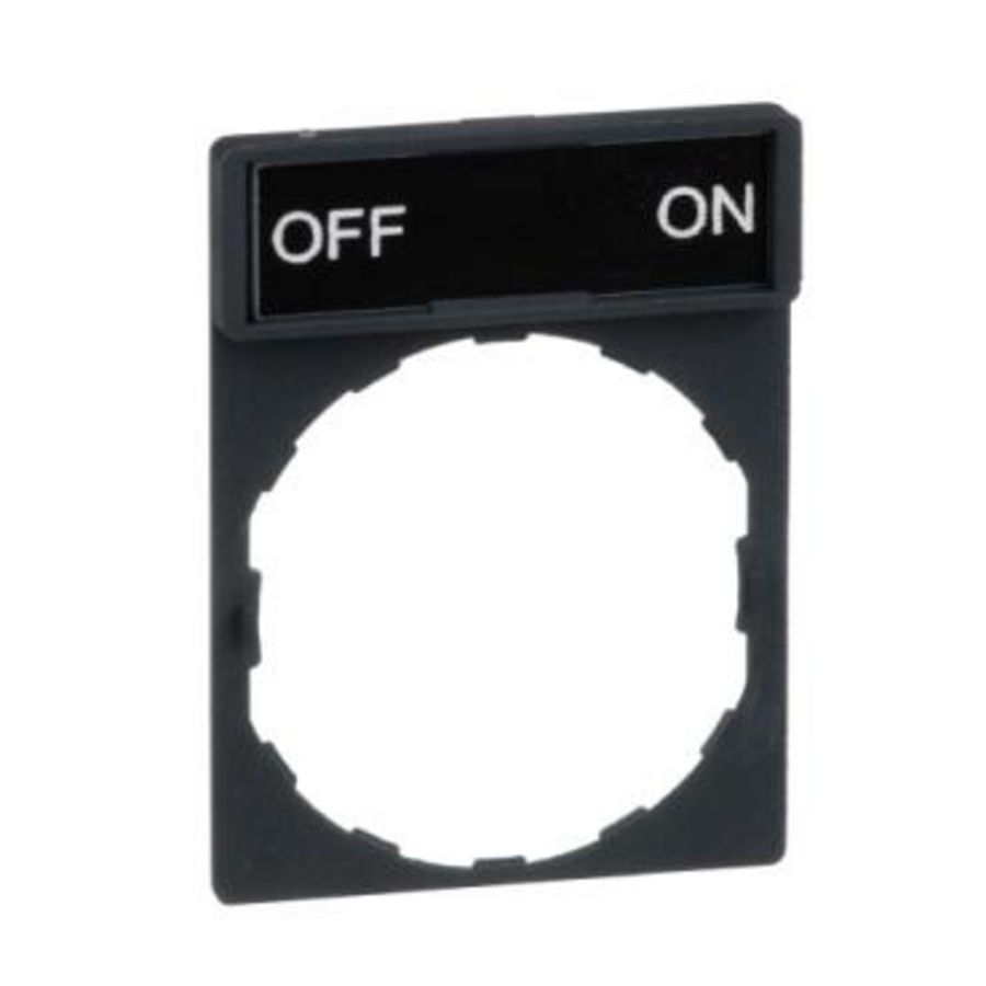 Schild 30x40mm etiket 8x27mm MarkeringOFF-ON VVE=10