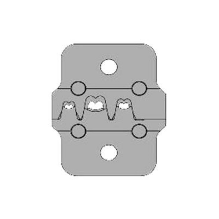Matrijs voor krimpmachines klauwkabelschoen 0,5-6mm²