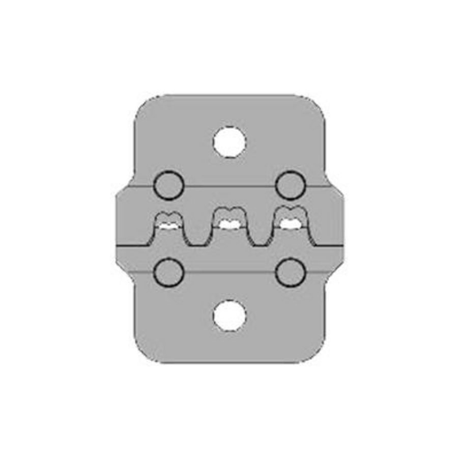 Matrijs voor krimpmachines klauwkabelschoen 0,5-2,5mm² 2