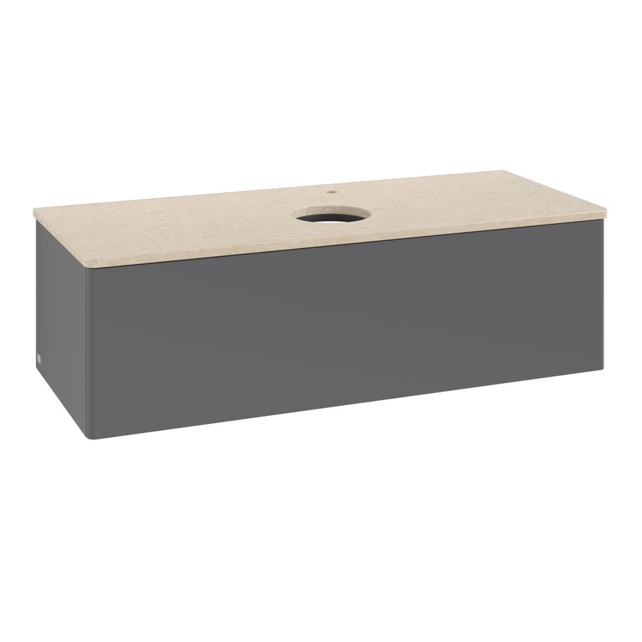 Wastafelonderkast Antao 1200x360x500mm Antr. Matt Lacquer K32053GK