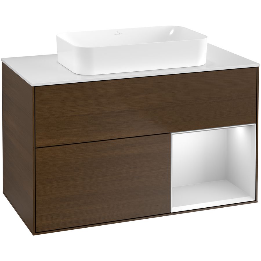 Wastafelonderkast Finion 1000x603x501mm W.Veneer F661MTGN