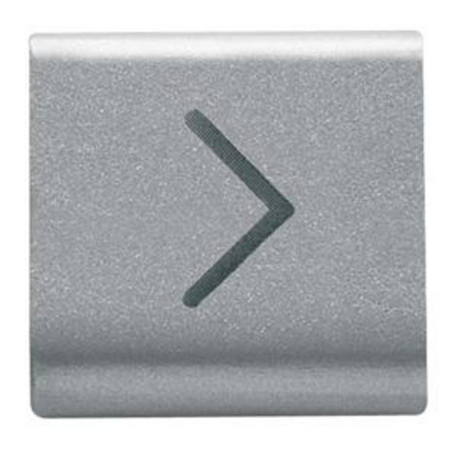 UITWISSELBARE DRUKKNOP-22 X 22 mm-HORIZONTAAL PIJLTJE- VVE=4