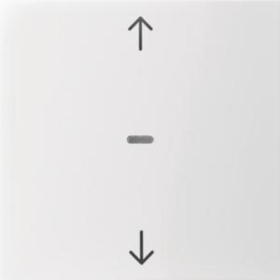 Drukknopmodule afdekking 1-v pijlsymb berker S.1/B.3/B.7 glans