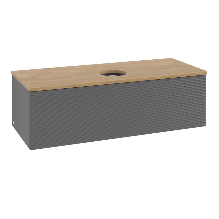 Wastafelonderkast Antao 1200x360x500mm Antr. Matt Lacquer K32111GK