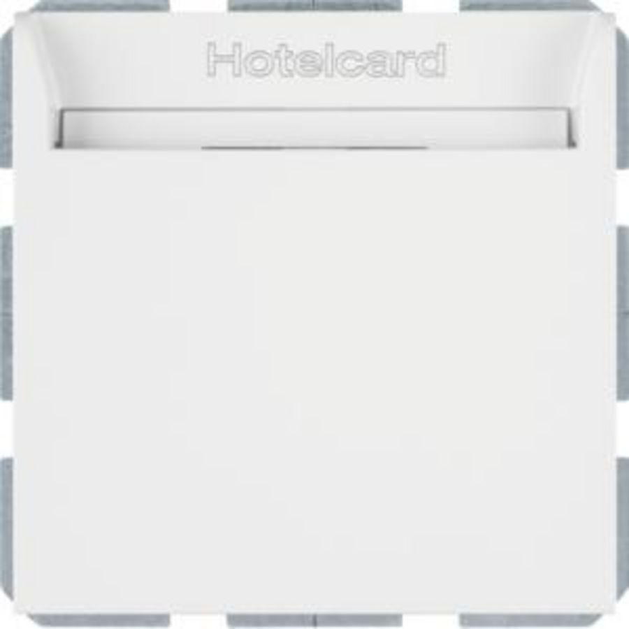 Hotelkaart-relaisschakelaar berker S/B polar wit glans
