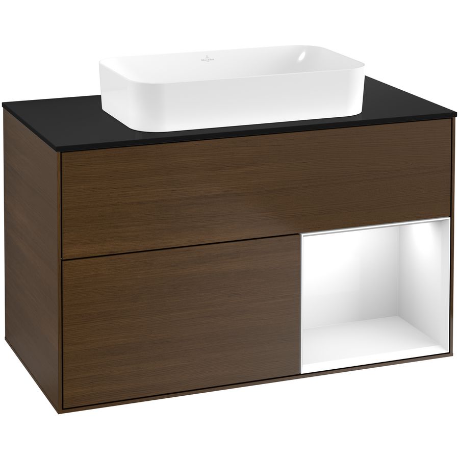 Wastafelonderkast Finion 1000x603x501mm W.Veneer F662GFGN