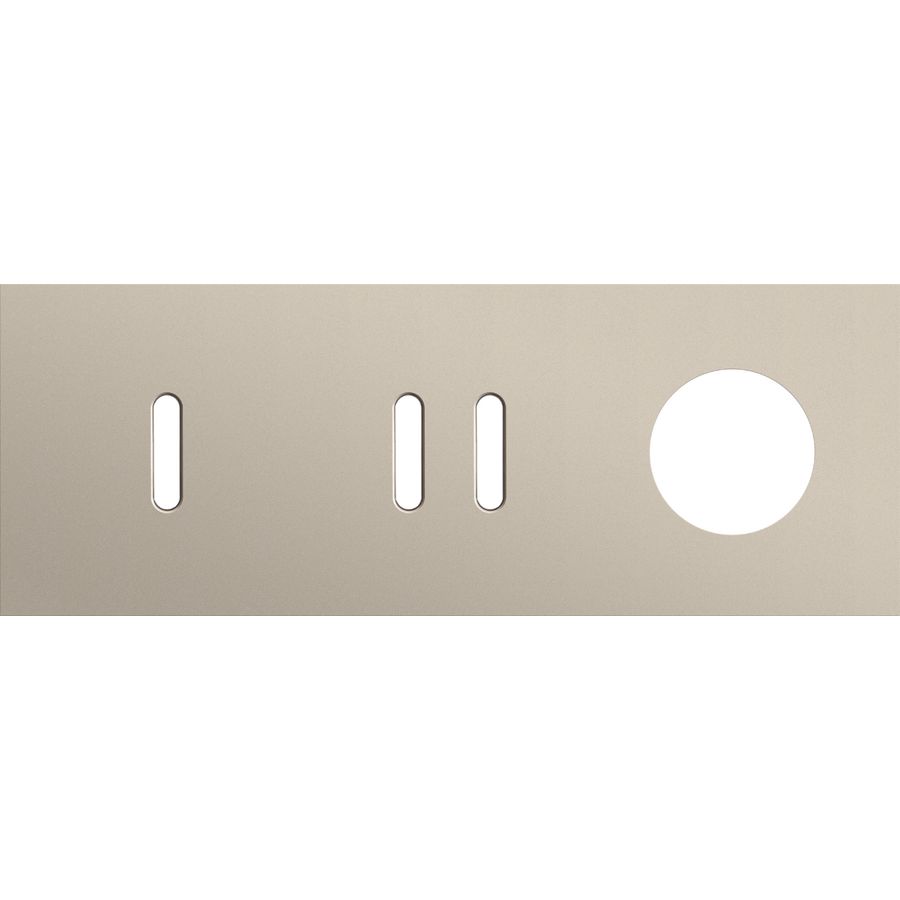 Afdekplaat 3-voud horiz. 71mm centerafst. 166-56718