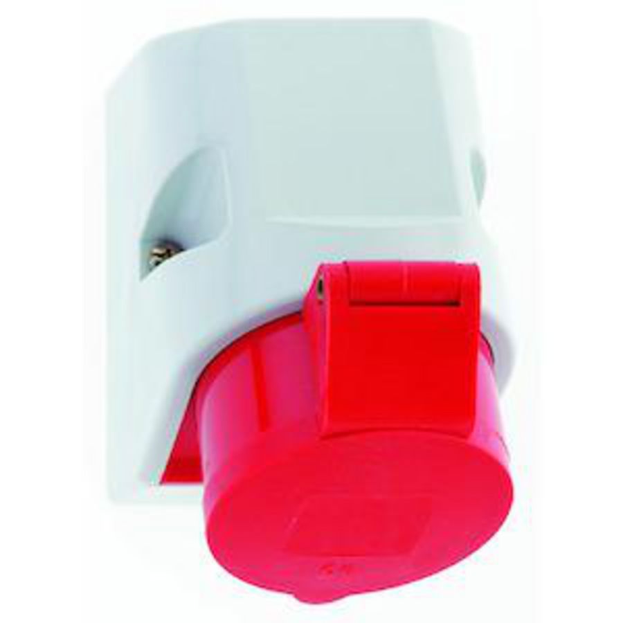 Wandcontactdoos 6h 16A 4P 400V IP44 100x75 QC