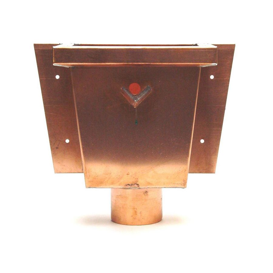 Vergaarbak koper vierkant model (junior) 100mm