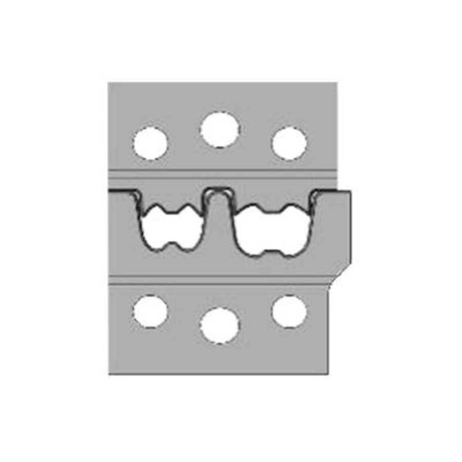 Matrijs voor krimpmachine adereindhulzen 25mm²/35mm²