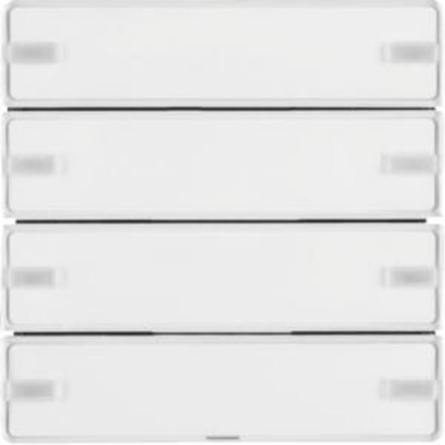 Drukknop opzetmodule 4-v tekstv. berker Q.1/Q.3/Q.7 polarwit