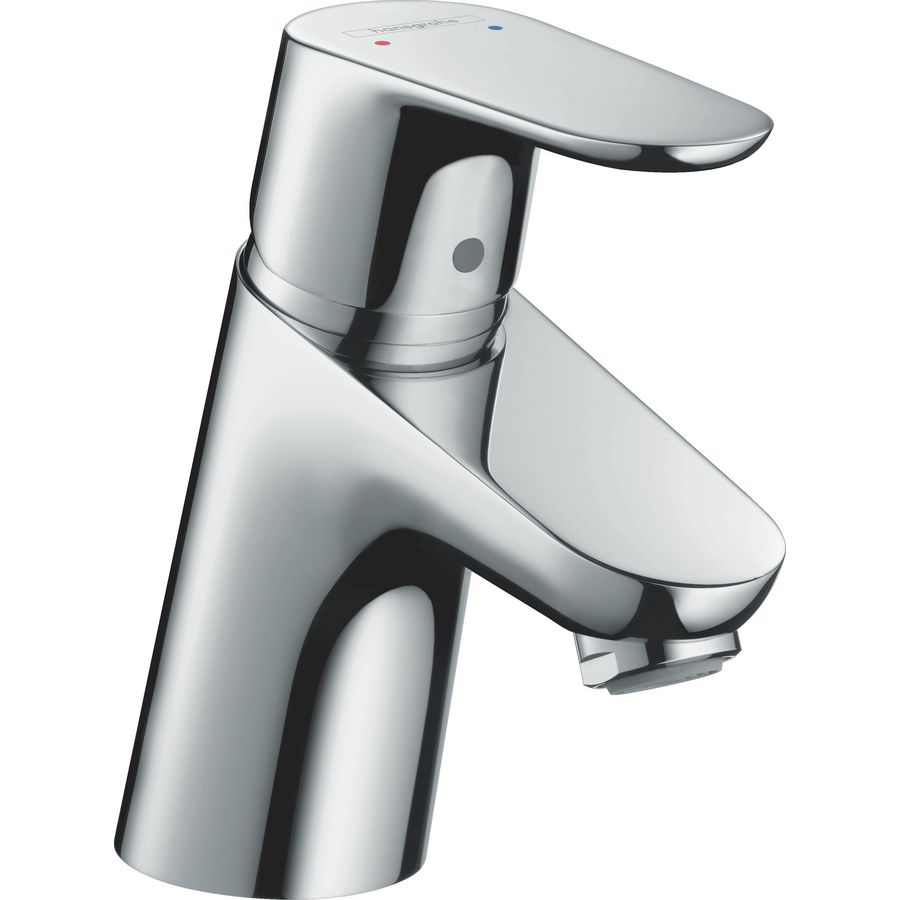 Focus wastafelkraan chroom 1-hendel vaste uitloop 101mm incl. waste