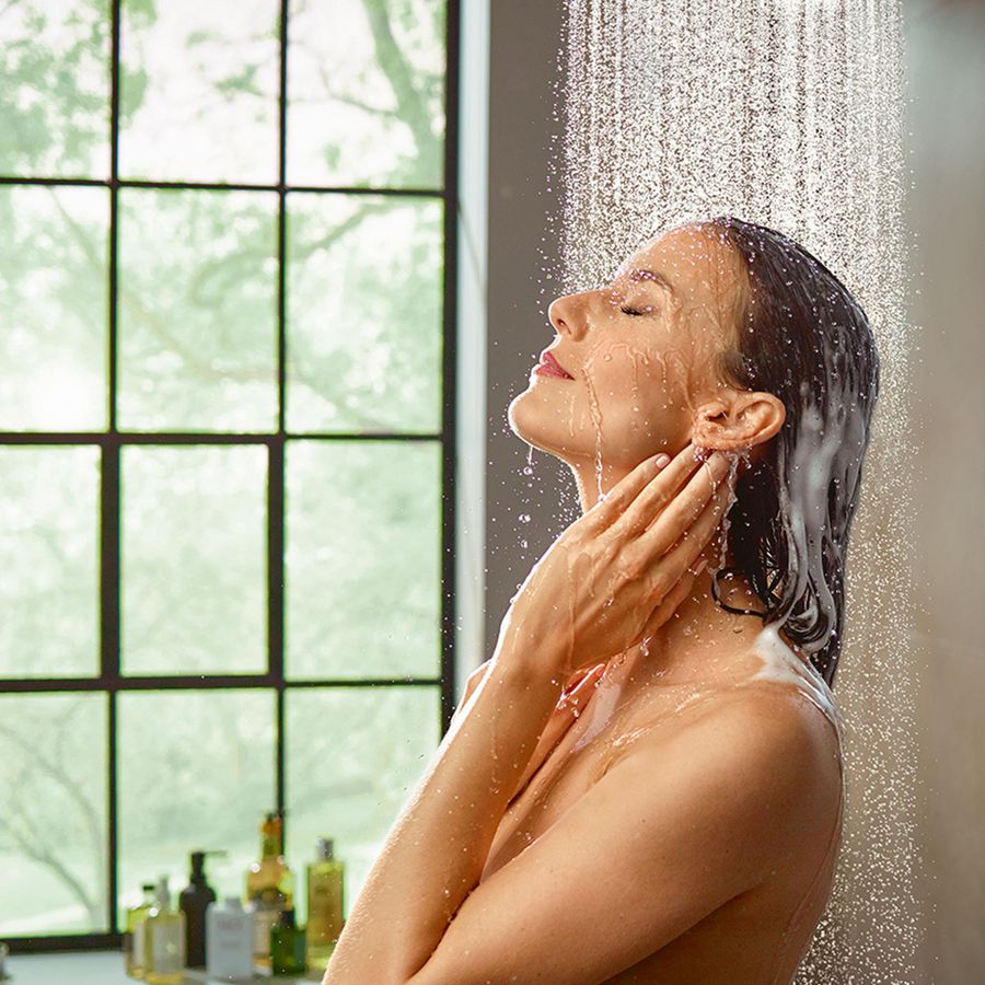 Hoofddouche 240 1 straalsoort PowderRain EcoSmart+ Brushed Black Chrome RD S