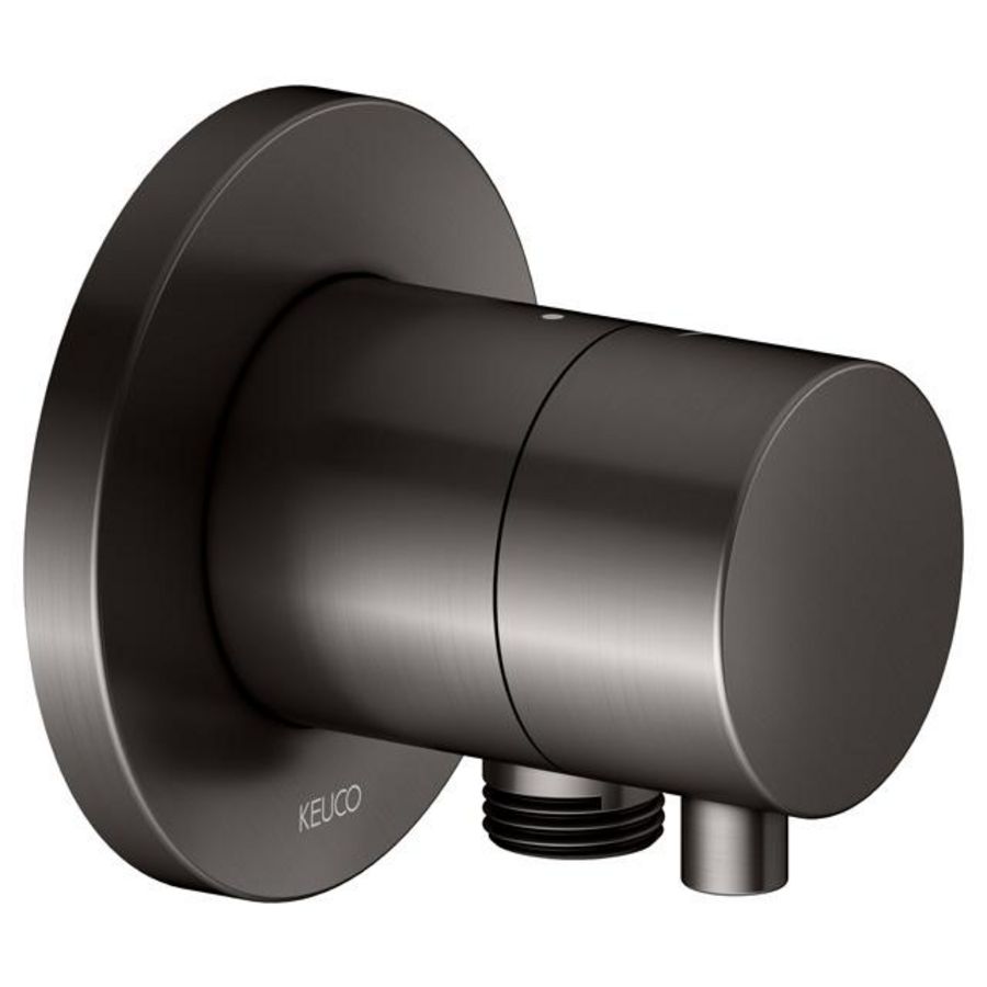 Stopkraan DN15 met slangaansl/IXMO Comfort/rond titaanzwart