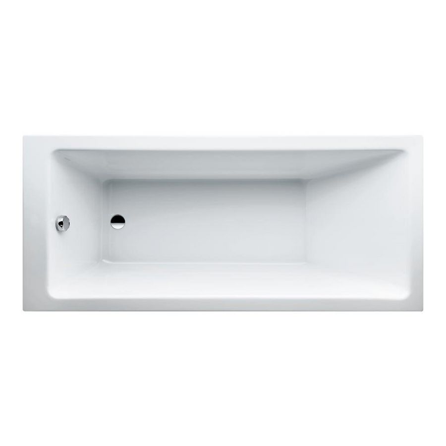 Pro 4-H ligbad 1700x750x460mm wit z. badpoten