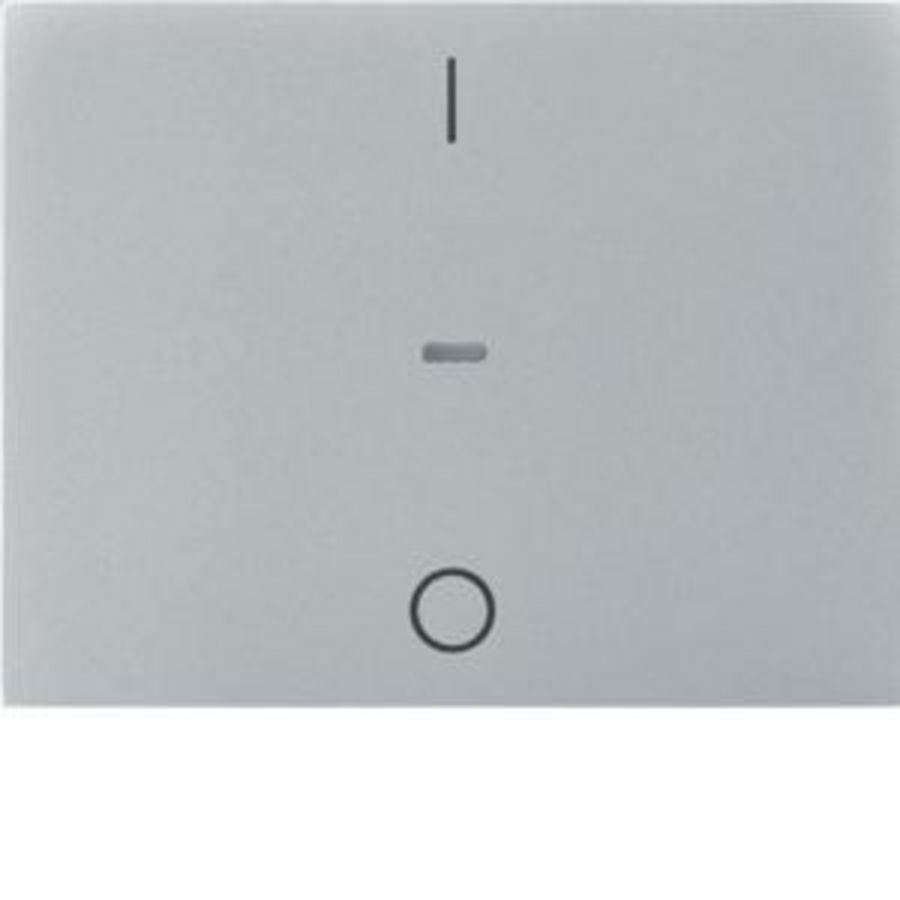 Drukknopmodule afdekking 1-v I/O berker K.5 aluminium