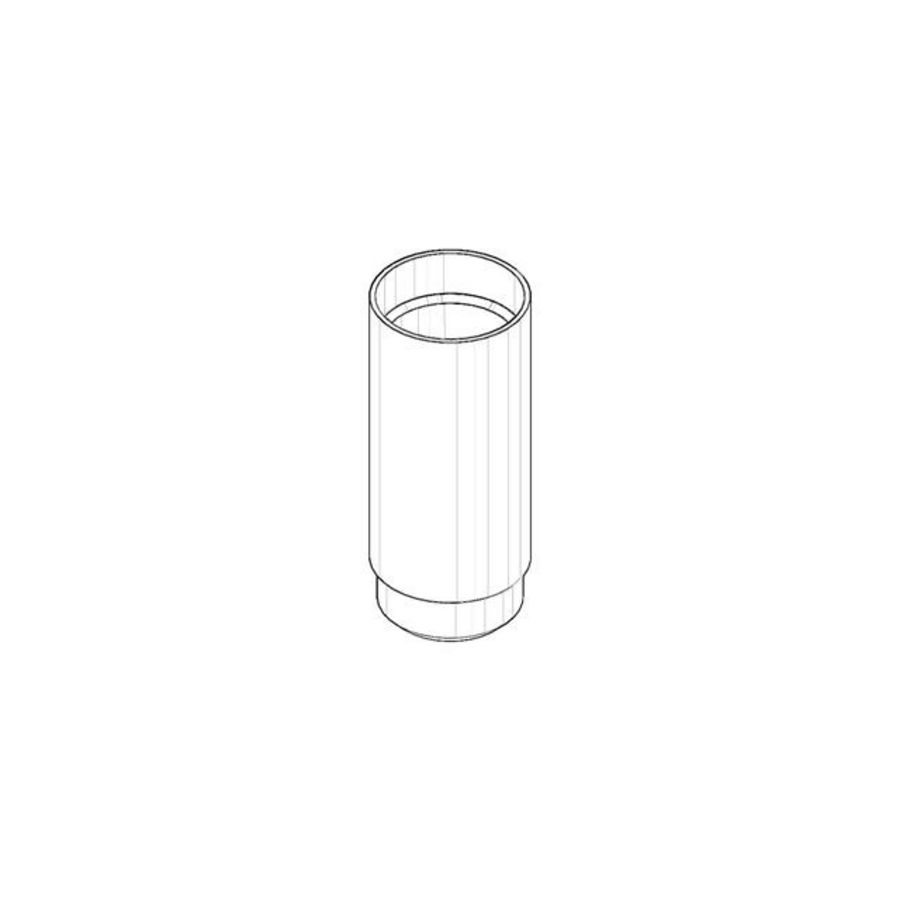 Nippel 23x54mm Messing (23kt Goud)