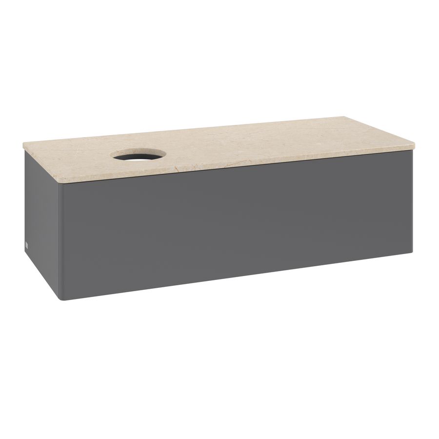 Wastafelonderkast Antao 1200x360x500mm Antr. Matt Lacquer K33013GK