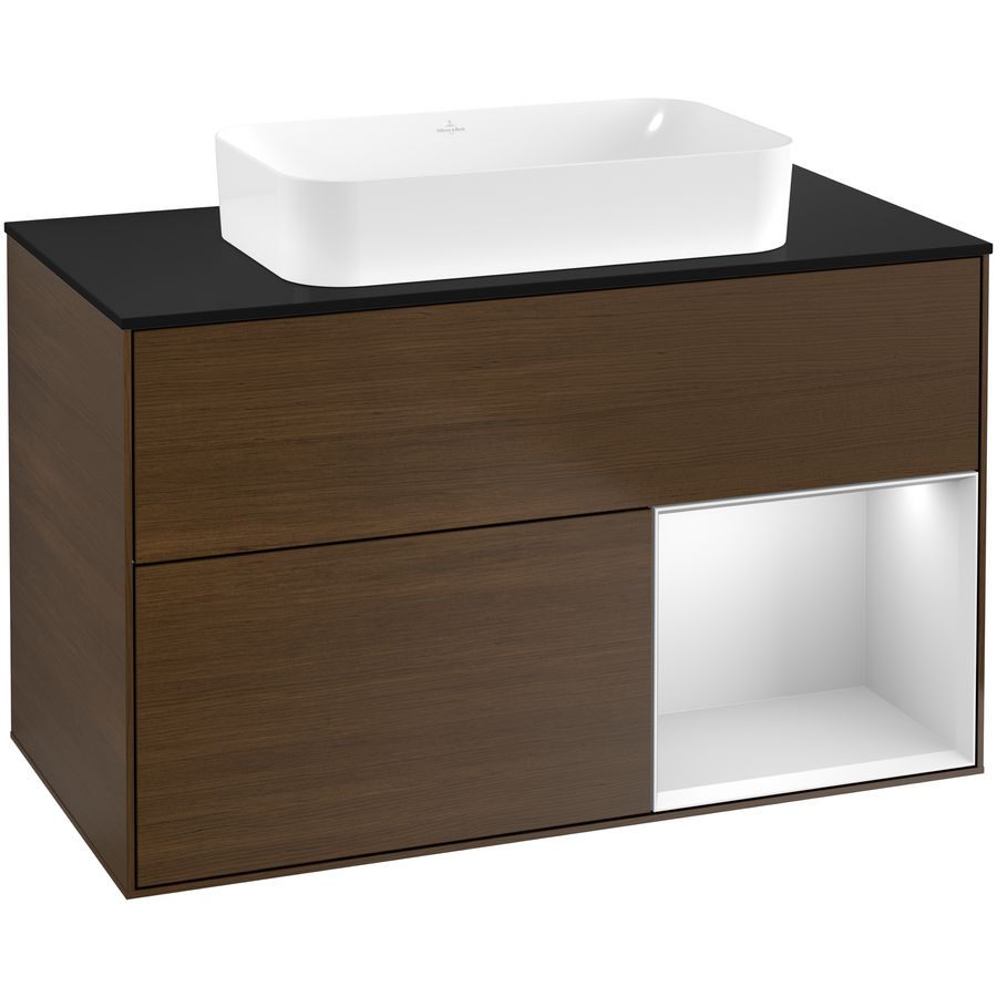 Wastafelonderkast Finion 1000x603x501mm W.Veneer F662MTGN