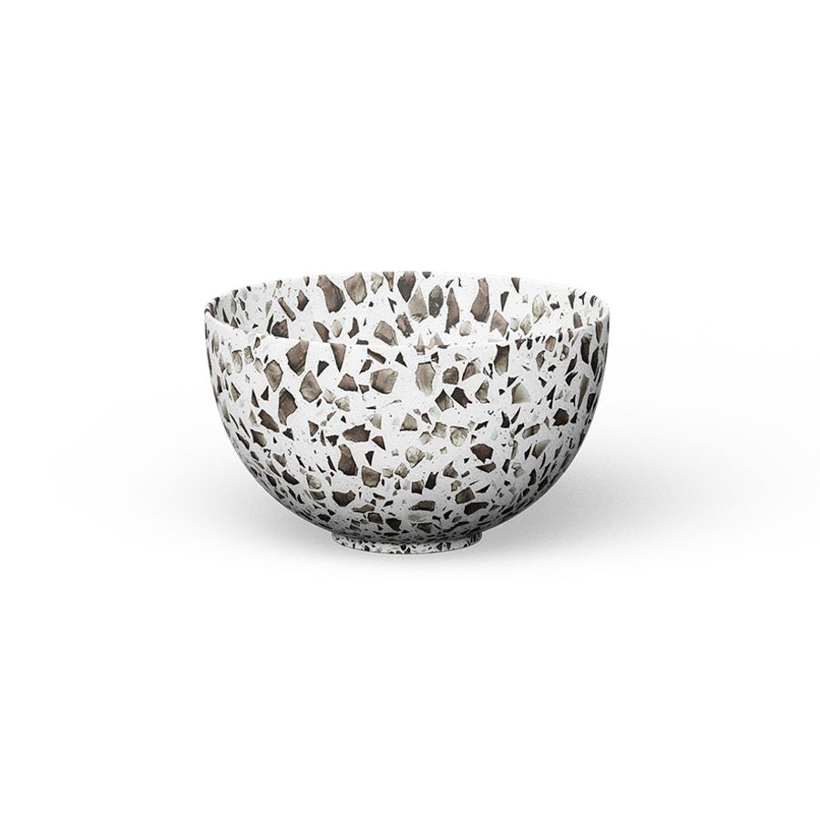 Opzetwaskom CERAMIC TERRAZZO SMALL Ø230mm Terrazzo Black