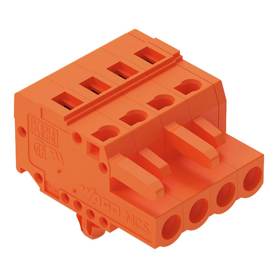 1-draads FE steker 2,5 mm² oranje 231-304/008-000 VVE=100