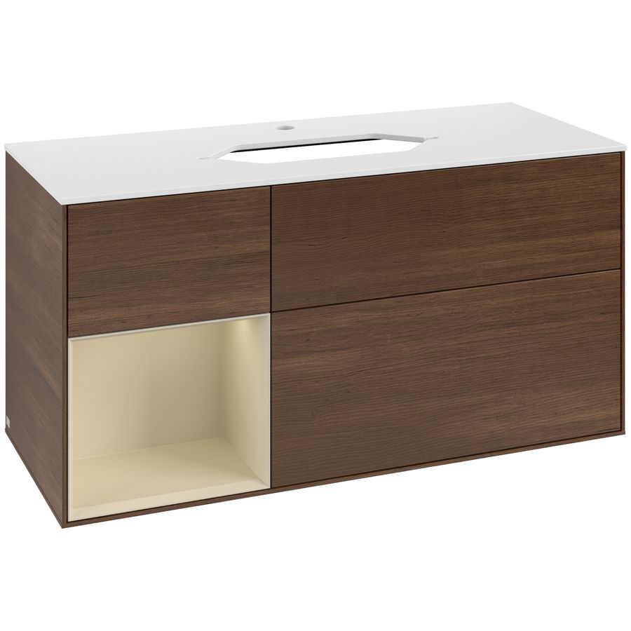 Wastafelonderkast Finion 1200x603x501mm W.Veneer F291HJGN