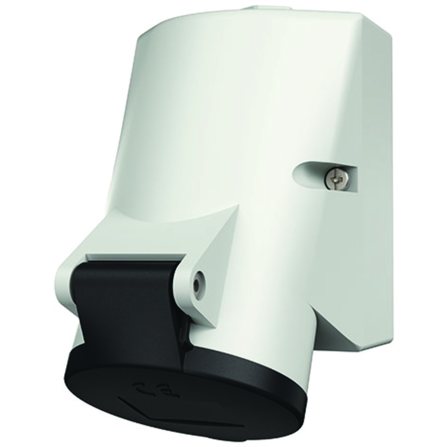 Wandcontactdoos 16A 4-polig  7H 500V IP44