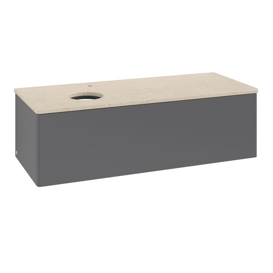 Wastafelonderkast Antao 1200x360x500mm Antr. Matt Lacquer K33053GK