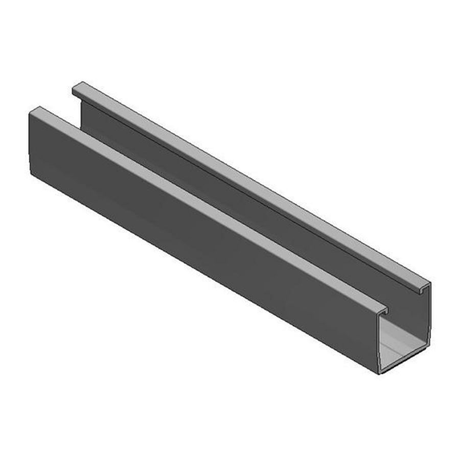 Trapezoidaal profiel L320mm 190-230mm alu EPDM
