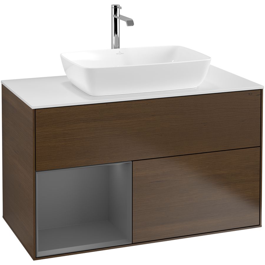 Wastafelonderkast Finion 1000x603x501mm W.Veneer F771GKGN